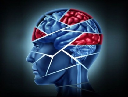 imagen de la silueta de una persona con daño cerebral.