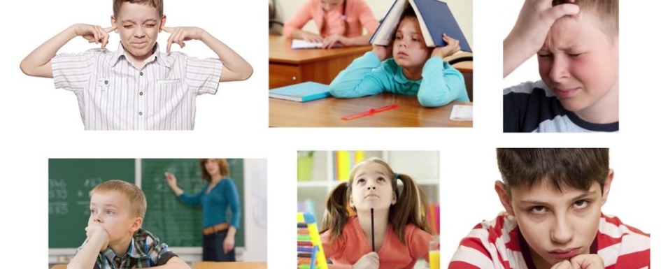 imagen de un collage de niños con trastorno de procesamiento auditivo.