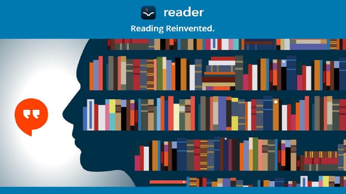 aplicación voice dream reader: imagen de una estantería llena de libros