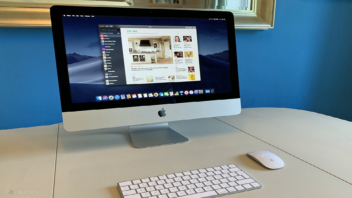 mejores ordenadores para personas con discapacidad visual: imagen de un ordenador de escritorio Mac