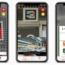 aplicación navilens: imagen de pantallas de móvil mostrando diferentes usos de la aplicación