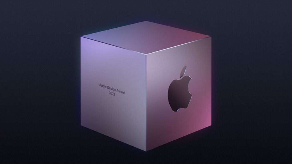 apple design awards: imagen de un cubo con el logotipo de apple