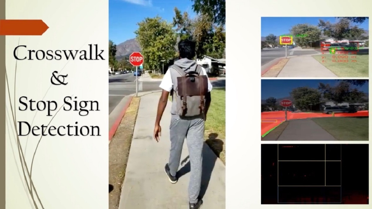 imagen de mochila dotada con AI