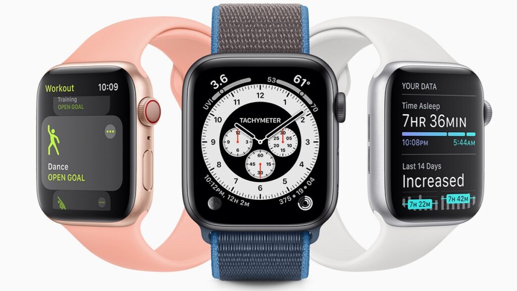apple watch: imagen de diferentes modelos