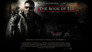 películas con personajes ciegos: imagen del cartel de la película el libro de eli