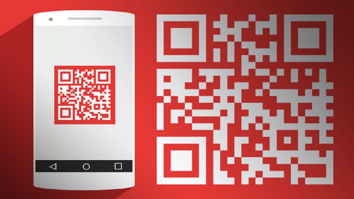 identificación accesible: imagen de un móvil escaneando un código QR