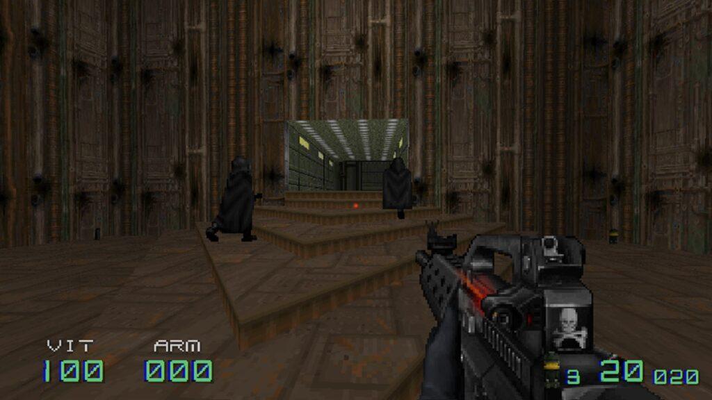 videojuegos accesibles: captura de pantalla del juego shades of doom