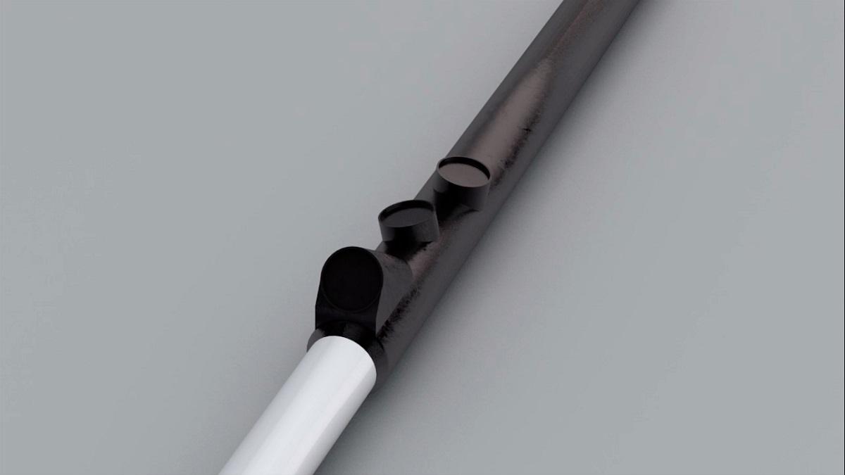 imagen del mango del bastón egara mostrando sus sensores
