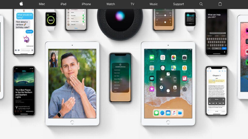 imagen de varios dispositivos de apple a los que aplicar opciones de accesibilidad