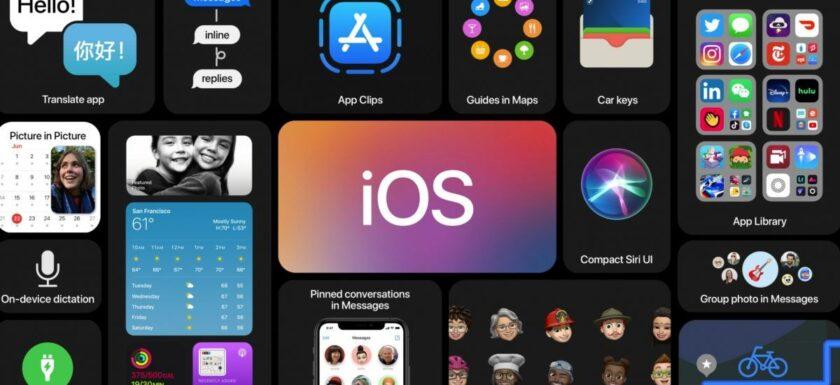 imagen de pantallas de dispositivos apple con ios 16