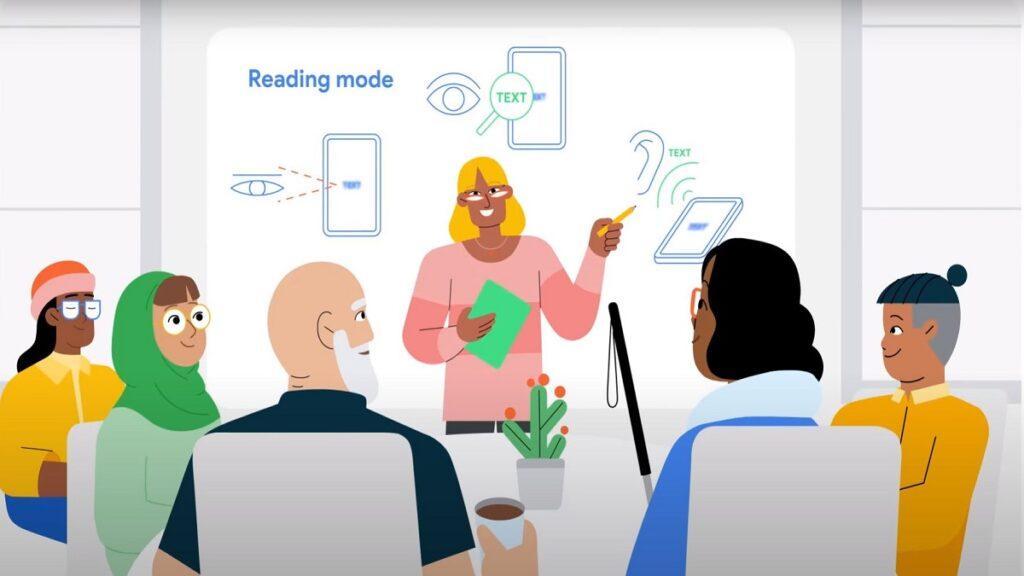 captura de pantalla del vídeo de promoción de la aplicación modo lectura