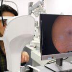 degeneración macular -pruebasen una clínica oftalmológica