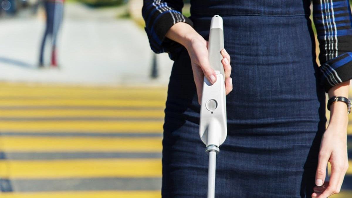degeneración macular - dispositivo we walk smart cane