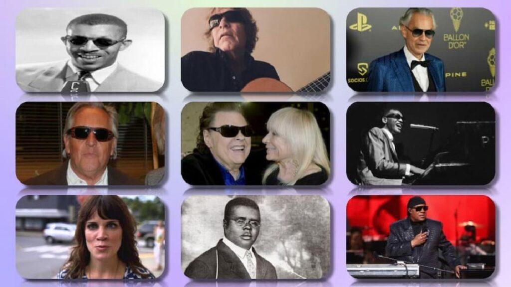 fotografías de diversos artistas ciegos