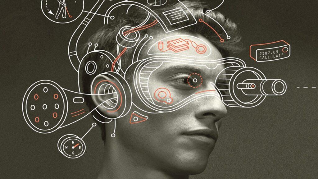 Simulación de posibles implantes cerebrales en un humano