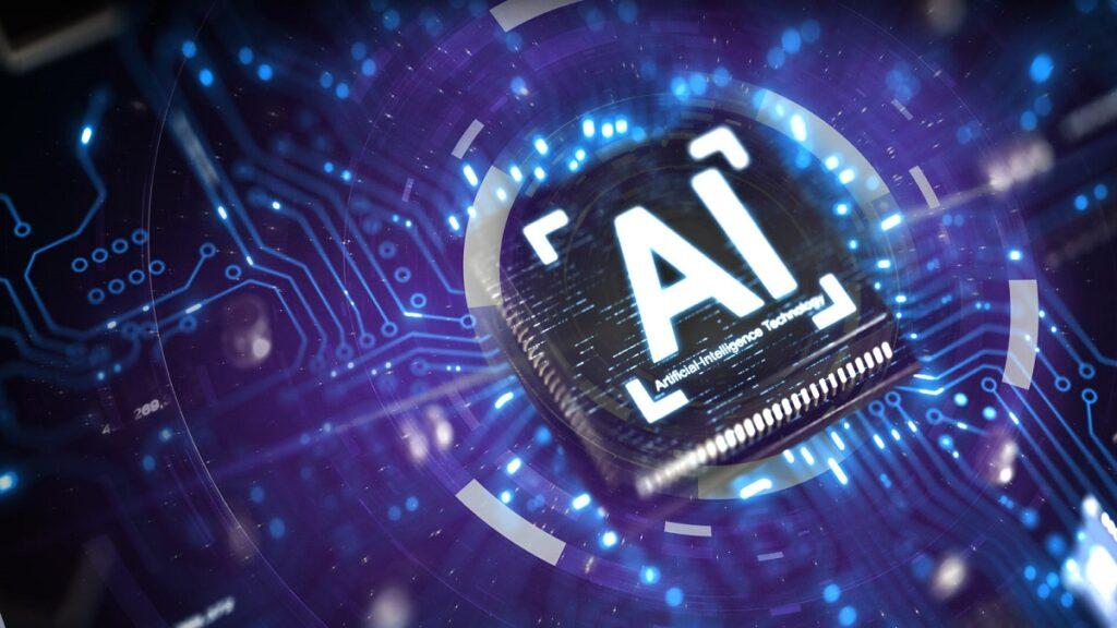 se ve un procesador con las letras IA, por inteligencia artificial