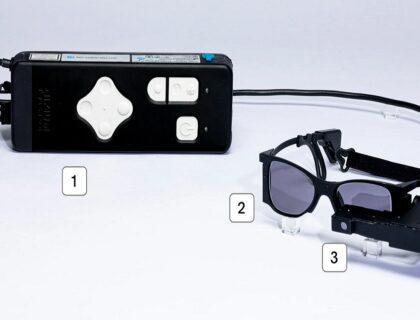 dispositivos externos asociados al implante ocular prima