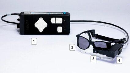 dispositivos externos asociados al implante ocular prima