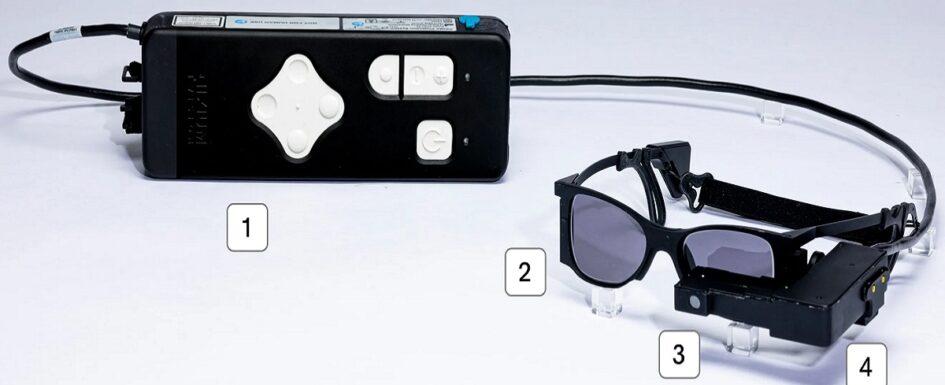 dispositivos externos asociados al implante ocular prima